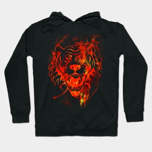 travel tiger face Hoodie